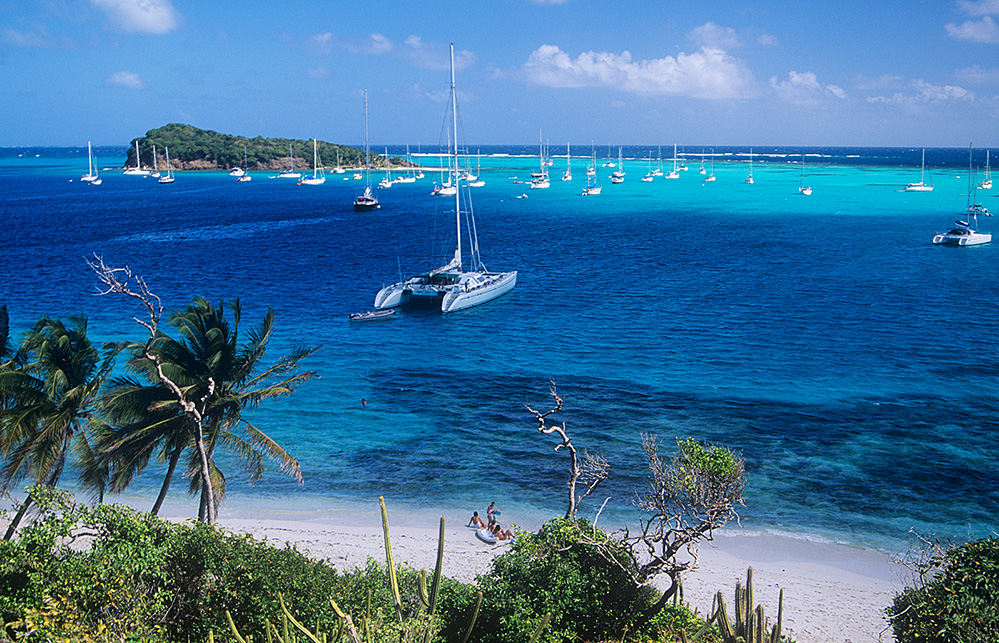 St Vincent and the Grenadines Yachts at Tobago Cays